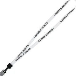 Lanyard - 5/8 inches - 36 inches - Large Metal Bulldog Clip - 24 hr
