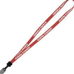 Lanyard - 5/8 inches - 36 inches - Large Metal Bulldog Clip - 24 hr