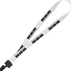 Lanyard - 7/8 inches - 32 inches - Plastic Bulldog Clip