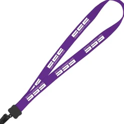 Lanyard - 7/8 inches - 32 inches - Plastic Bulldog Clip
