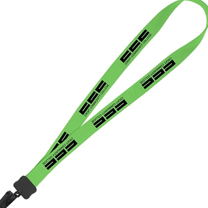 Lanyard - 7/8 inches - 32 inches - Plastic Bulldog Clip
