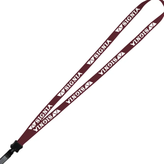 Lanyard - 5/8 inches - 32 inches - Plastic Bulldog Clip