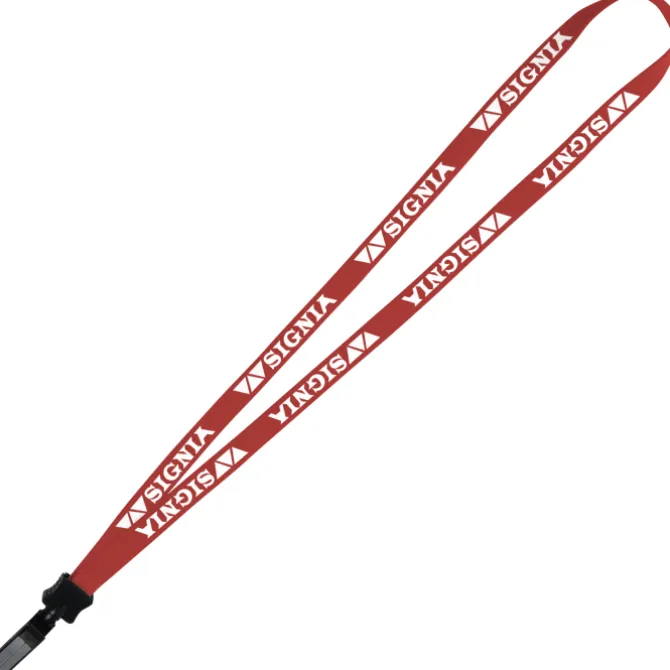 Lanyard - 5/8 inches - 32 inches - Plastic Bulldog Clip
