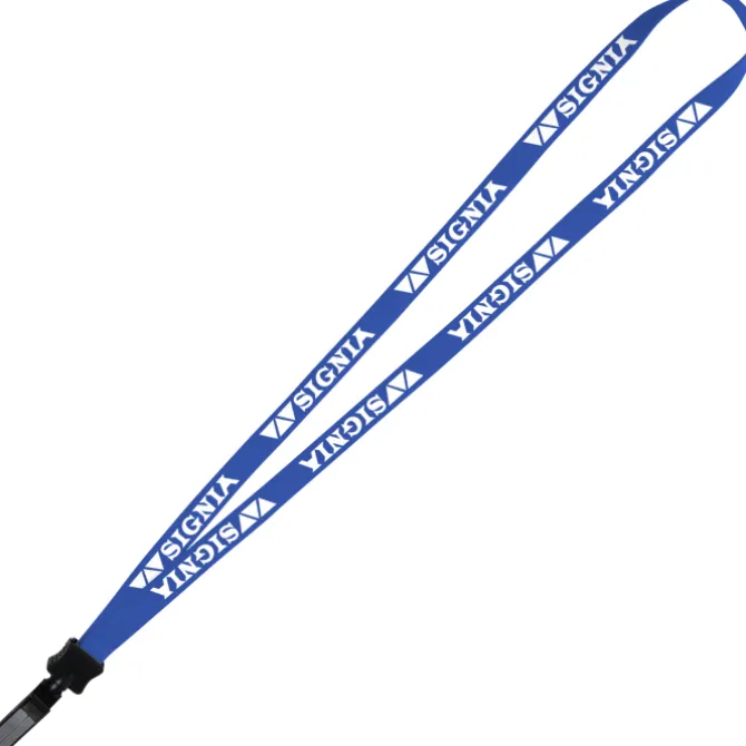 Lanyard - 5/8 inches - 32 inches - Plastic Bulldog Clip