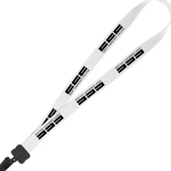 Lanyard - 7/8 inches - 32 inches - Plastic Bulldog Clip - 24 hr