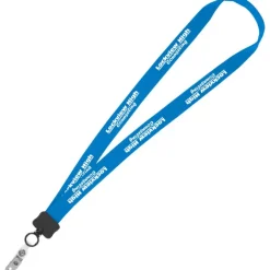 Lanyard - 7/8 inches - 32 inches - Snap with Metal Bulldog Clip