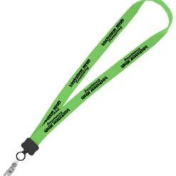 Lanyard - 7/8 inches - 32 inches - Snap with Metal Bulldog Clip