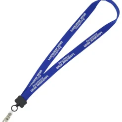 Lanyard - 7/8 inches - 32 inches - Snap with Metal Bulldog Clip