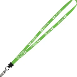 Lanyard - 5/8 inches - 36 inches - Snap with Metal Bulldog Clip