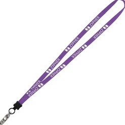 Lanyard - 5/8 inches - 36 inches - Snap with Metal Bulldog Clip