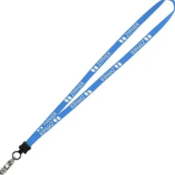 Lanyard - 5/8 inches - 36 inches - Snap with Metal Bulldog Clip