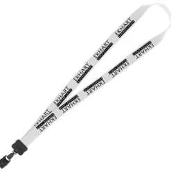 Lanyard - 7/8 inch - 36 inches - Large Metal Bulldog Clip