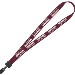 Lanyard - 7/8 inch - 36 inches - Large Metal Bulldog Clip