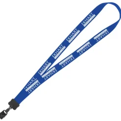 Lanyard - 7/8 inch - 36 inches - Large Metal Bulldog Clip