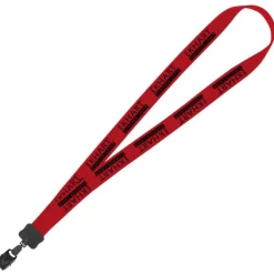 Lanyard - 7/8 inch - 36 inches - Large Metal Bulldog Clip