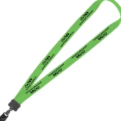 Lanyard - 7/8 inch - 34 inches - Large Metal Bulldog Clip