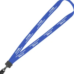 Lanyard - 7/8 inch - 34 inches - Large Metal Bulldog Clip - 24 hr