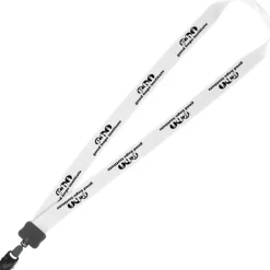 Lanyard - 7/8 inch - 34 inches - Large Metal Bulldog Clip - 24 hr