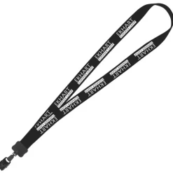Lanyard - 7/8 inch - 36 inches - Large Metal Bulldog Clip - 24 hr