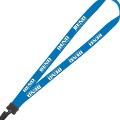 Lanyard - 7/8 inch - 34 inches - Plastic Bulldog Clip