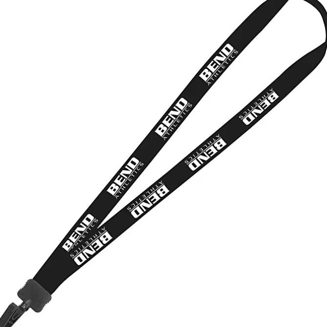 Lanyard - 7/8 inch - 34 inches - Plastic Bulldog Clip