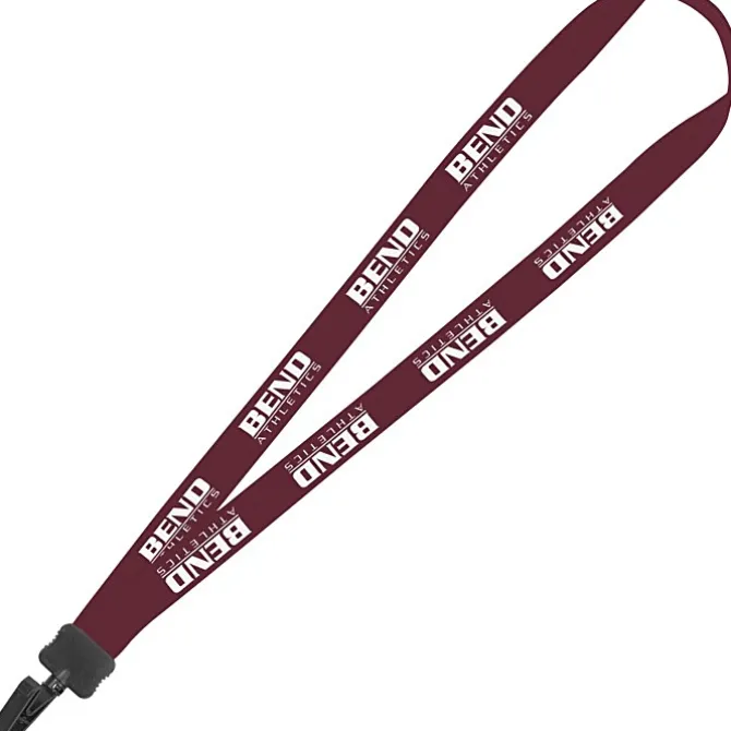 Lanyard - 7/8 inch - 34 inches - Plastic Bulldog Clip
