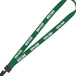 Lanyard - 7/8 inch - 34 inches - Plastic Bulldog Clip
