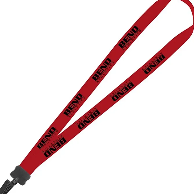 Lanyard - 7/8 inch - 34 inches - Plastic Bulldog Clip