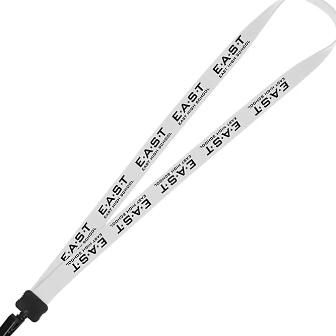 Lanyard - 7/8 inch - 36 inches - Plastic Bulldog Clip