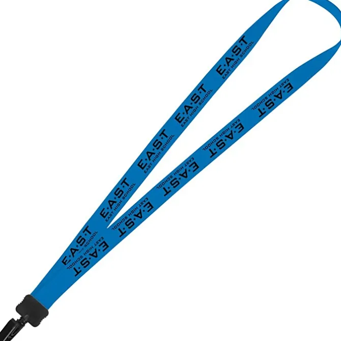 Lanyard - 7/8 inch - 36 inches - Plastic Bulldog Clip