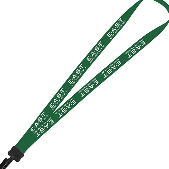 Lanyard - 7/8 inch - 36 inches - Plastic Bulldog Clip