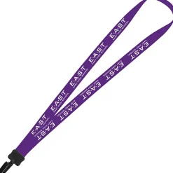 Lanyard - 7/8 inch - 36 inches - Plastic Bulldog Clip