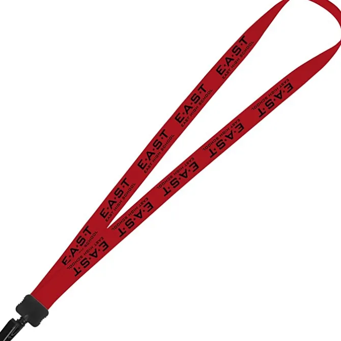 Lanyard - 7/8 inch - 36 inches - Plastic Bulldog Clip