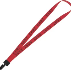 Lanyard - 7/8 inch - 36 inches - Plastic Bulldog Clip - 24 hr