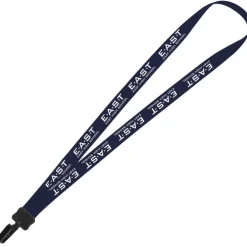 Lanyard - 7/8 inch - 36 inches - Plastic Bulldog Clip - 24 hr