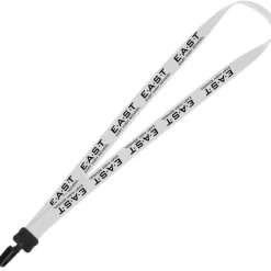 Lanyard - 7/8 inch - 36 inches - Plastic Bulldog Clip - 24 hr