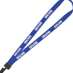 Lanyard - 7/8 inch - 34 inches - Plastic Bulldog Clip - 24 hr