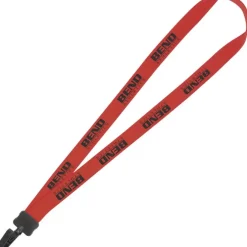Lanyard - 7/8 inch - 34 inches - Plastic Bulldog Clip - 24 hr