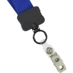 Lanyard - 7/8 inch - 36 inches - Snap with Metal Bulldog Clip - 24 hr