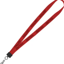 Lanyard - 7/8 inch - 36 inches - Snap with Metal Bulldog Clip - 24 hr
