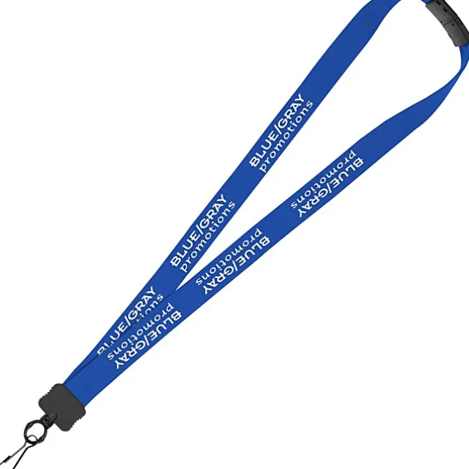 Lanyard with Neck Clasp - 7/8 inches - 32 inches - Metal Swivel Snap Hook