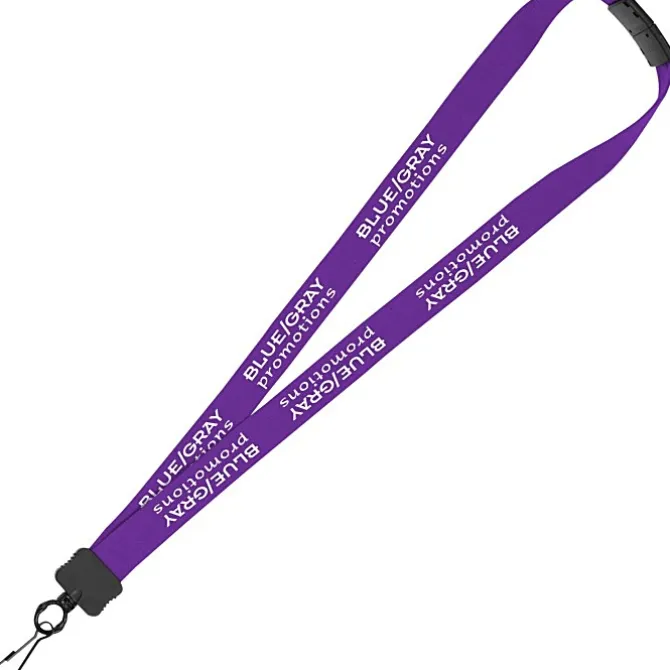 Lanyard with Neck Clasp - 7/8 inches - 32 inches - Metal Swivel Snap Hook