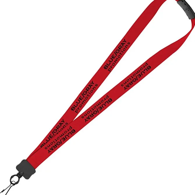 Lanyard with Neck Clasp - 7/8 inches - 32 inches - Metal Swivel Snap Hook