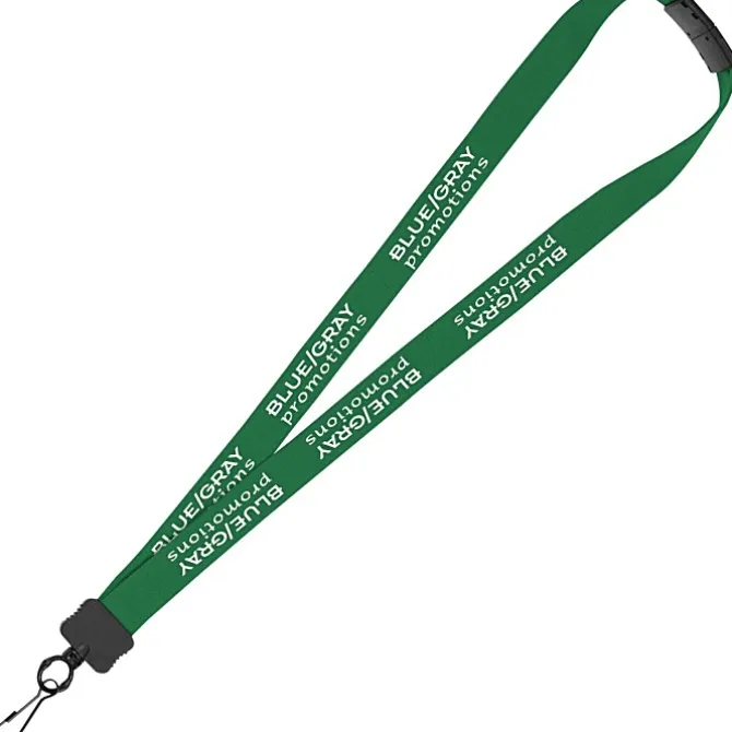 Lanyard with Neck Clasp - 7/8 inches - 32 inches - Metal Swivel Snap Hook