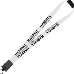 Lanyard with Neck Clasp - 7/8 inches - 32 inches - Snap Buckle Release
