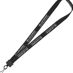 Lanyard with Neck Clasp - 7/8 inches - 32 inches - Metal Swivel Snap Hook - 24 hr