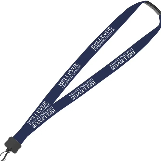 Lanyard with Neck Clasp - 7/8 inches - 32 inches - Plastic Swivel Snap Hook - 24 hr