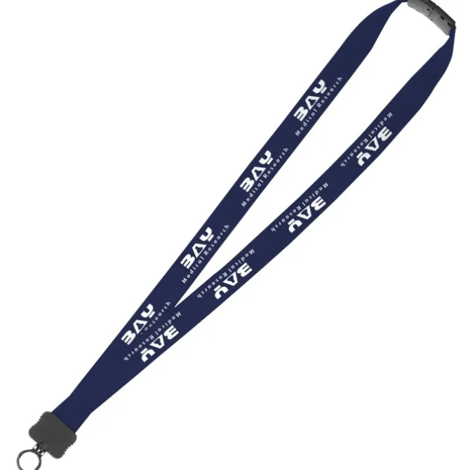 Lanyard with Neck Clasp - 7/8 inches - 32 inches - Plastic O-Ring - 24 hr