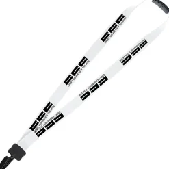Lanyard with Neck Clasp - 7/8 inches - 32 inches - Plastic Bulldog Clip - 24 hr