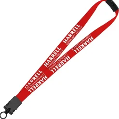 Lanyard with Neck Clasp - 7/8 inches - 32 inches - Snap Buckle Release - 24 hr